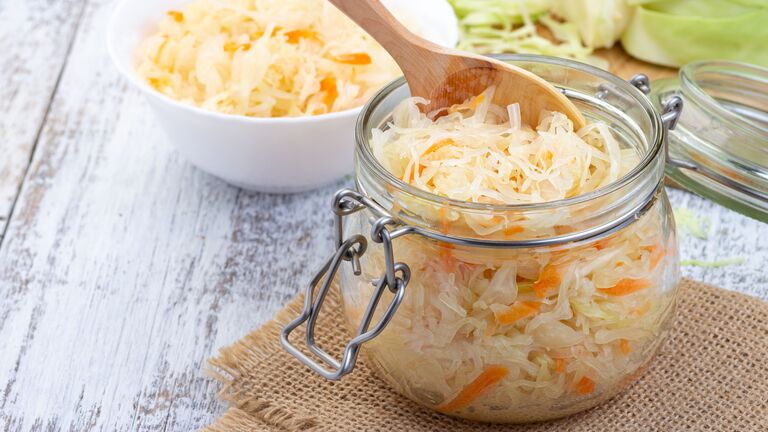 Sauerkraut im Glas
