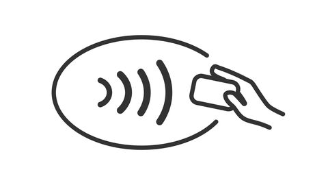 Icon für NFC (Near Field Communication) Funktechnik