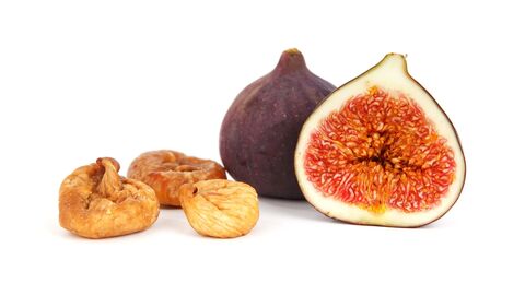 Feige frisch und getrocknet
