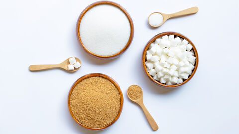 Verschiedene Arten von Zucker