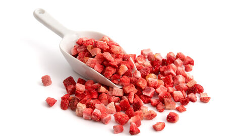 Gefriergetrocknete Erdbeerstückchen 