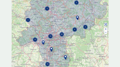 Auschnitt aus der Hessenkarte
