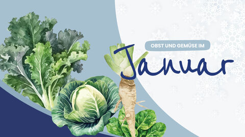 Schmuckbild für Saisonkalender für Obst und Gemüse im Januar